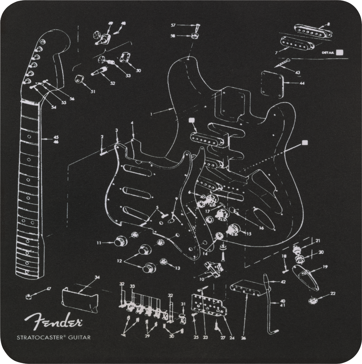 Fender Mousepads, front view