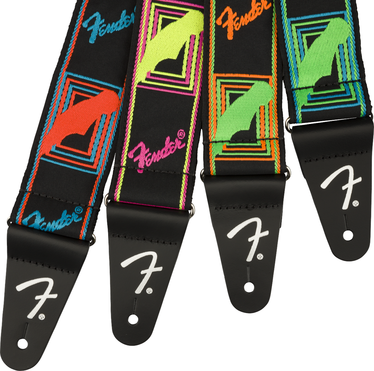 Fender Neon Monogrammed Strap, detail