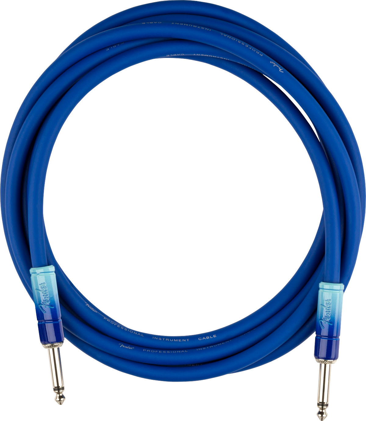 Fender Ombré Instrument Cables, front view