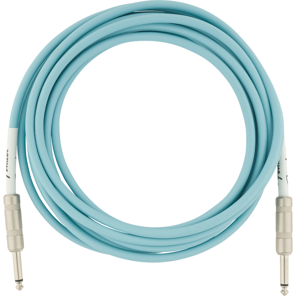 Fender Original Series Instrument Cables Daphne Blue 10 ft (Str/Str) Straight/Straight