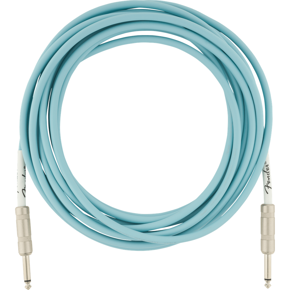 Fender Original Series Instrument Cables Daphne Blue 18.6 ft (Str/Str) Straight/Straight