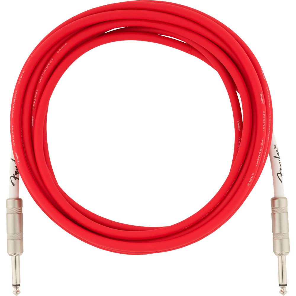 Fender Original Series Instrument Cables Fiesta Red 15 ft (Str/Str) Straight/Straight