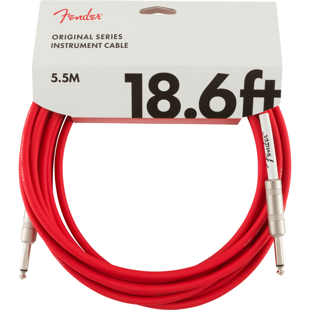 Fender Original Series Instrument Cables Fiesta Red 18.6 ft (Str/Str) Straight/Straight
