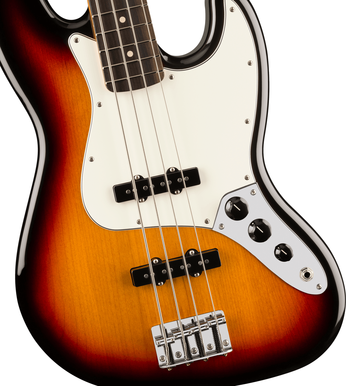 Fender Player II Jazz Bass, fingerboard detail