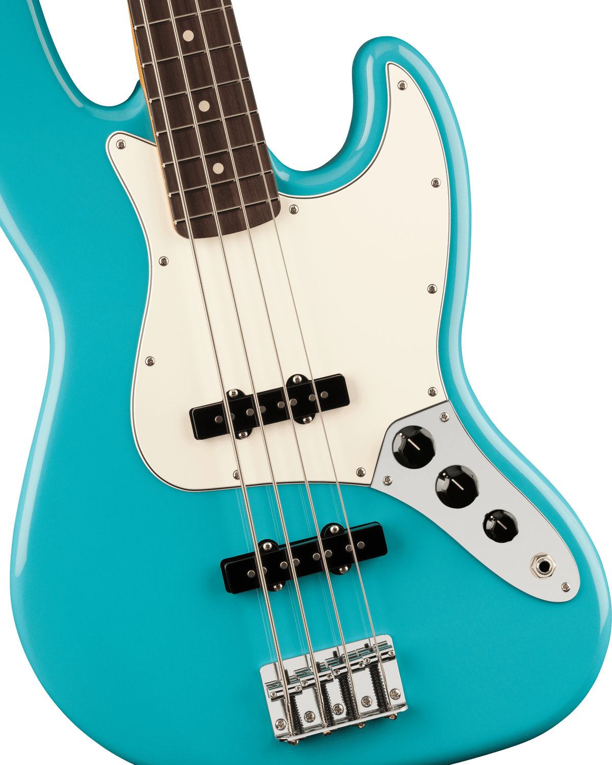 Fender Player II Jazz Bass, fingerboard detail
