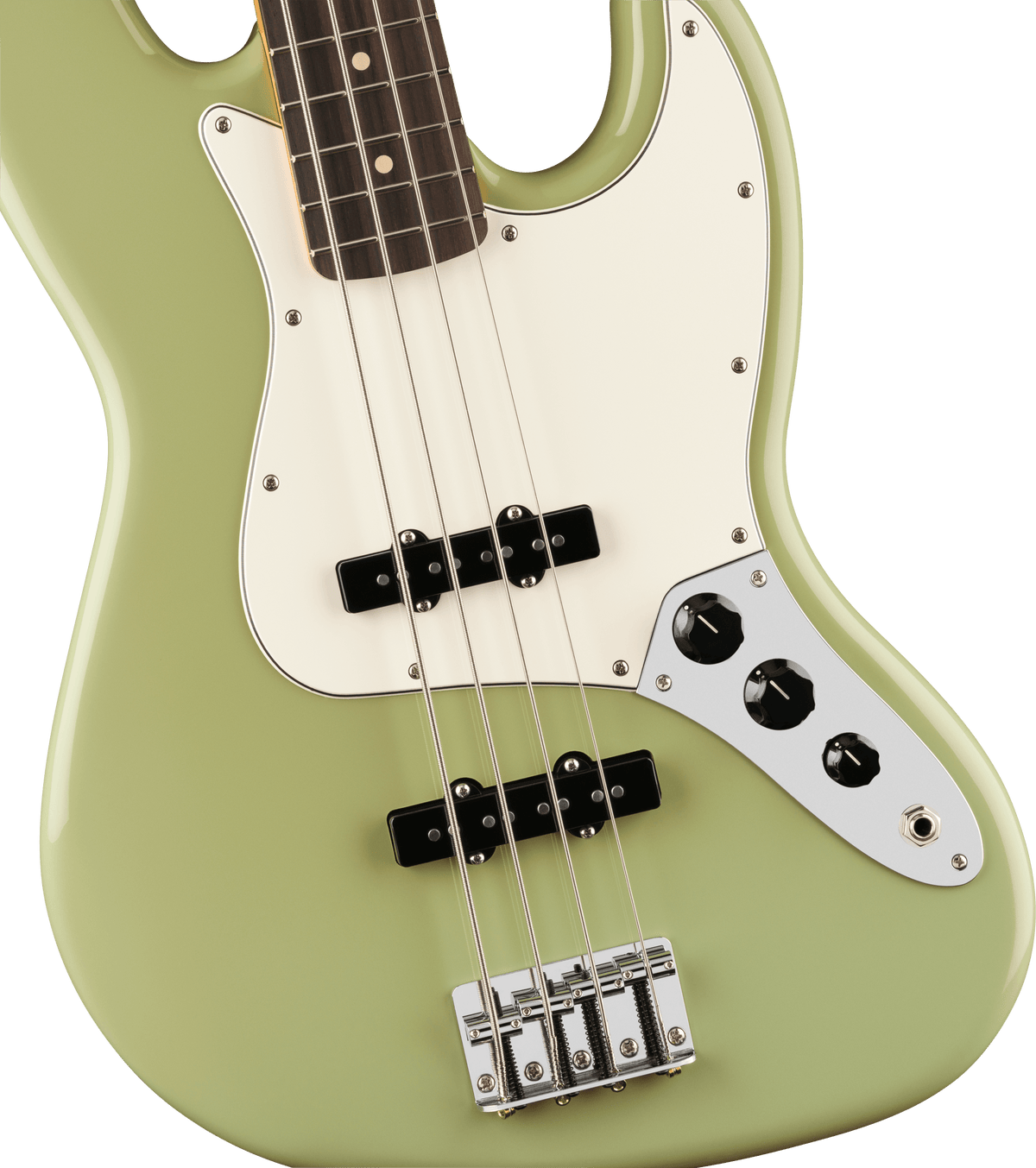 Fender Player II Jazz Bass, fingerboard detail