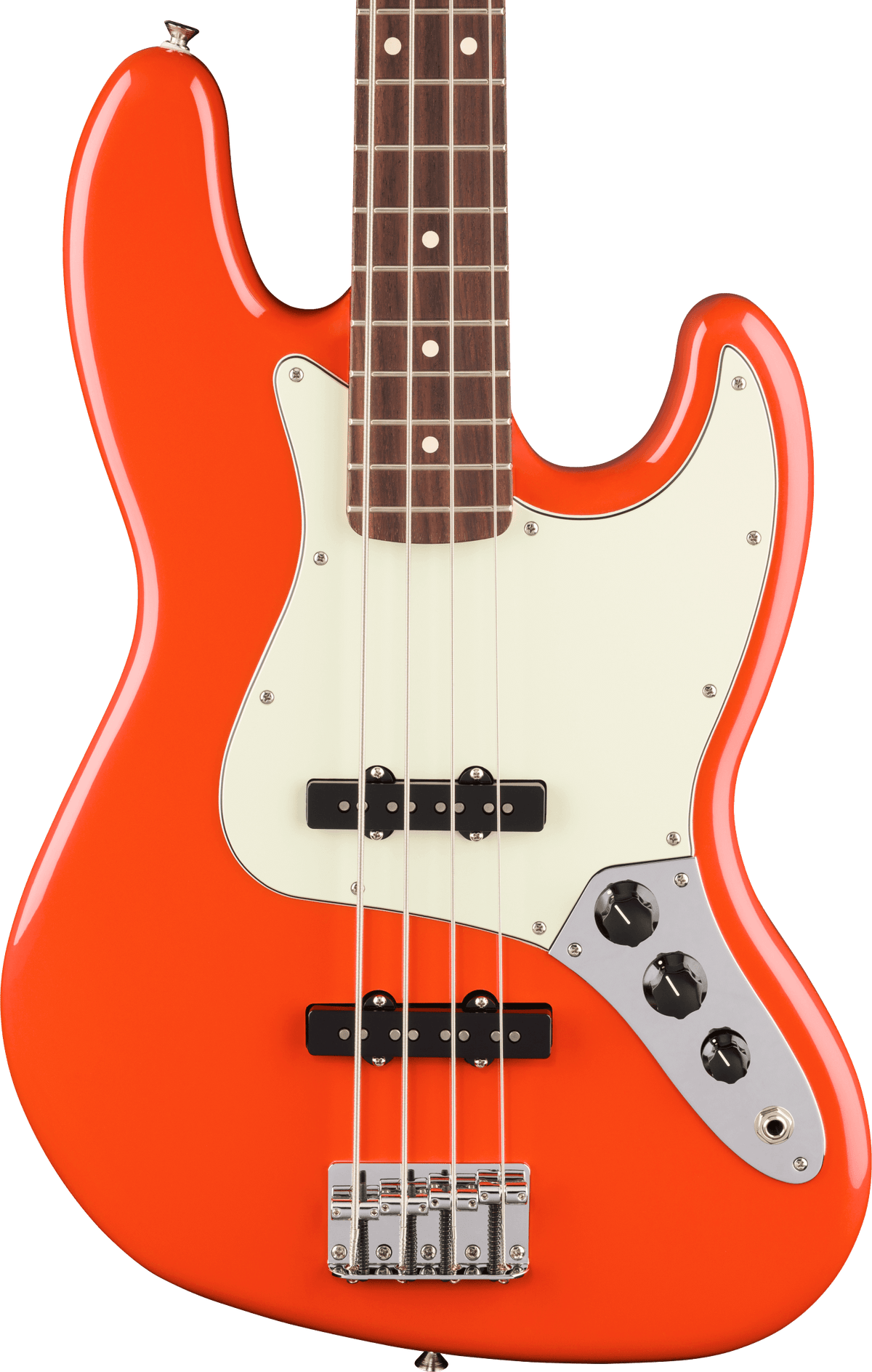 Fender Player II Jazz Bass, fingerboard detail