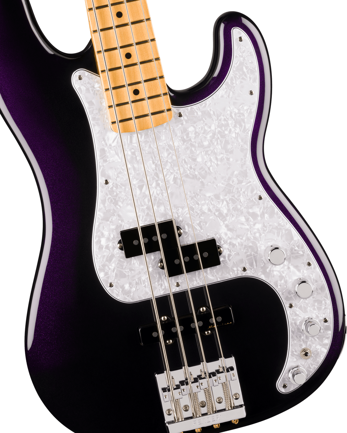 Fender Player II Modified Active Precision Bass, fingerboard detail