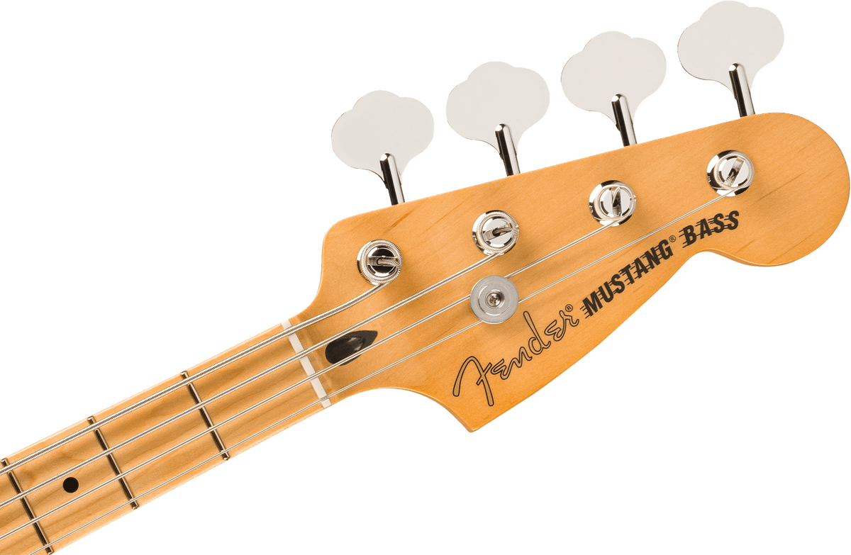 Fender Player II Mustang Bass PJ, headstock, front