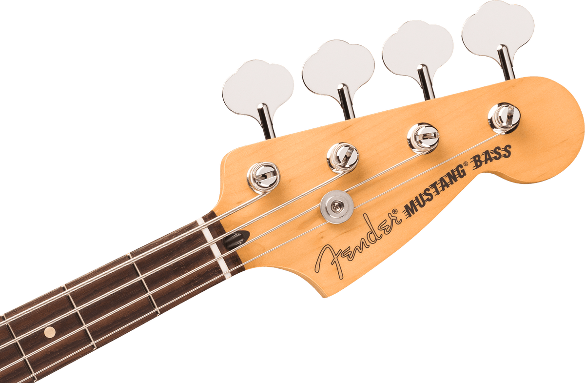 Fender Player II Mustang Bass PJ, headstock, front