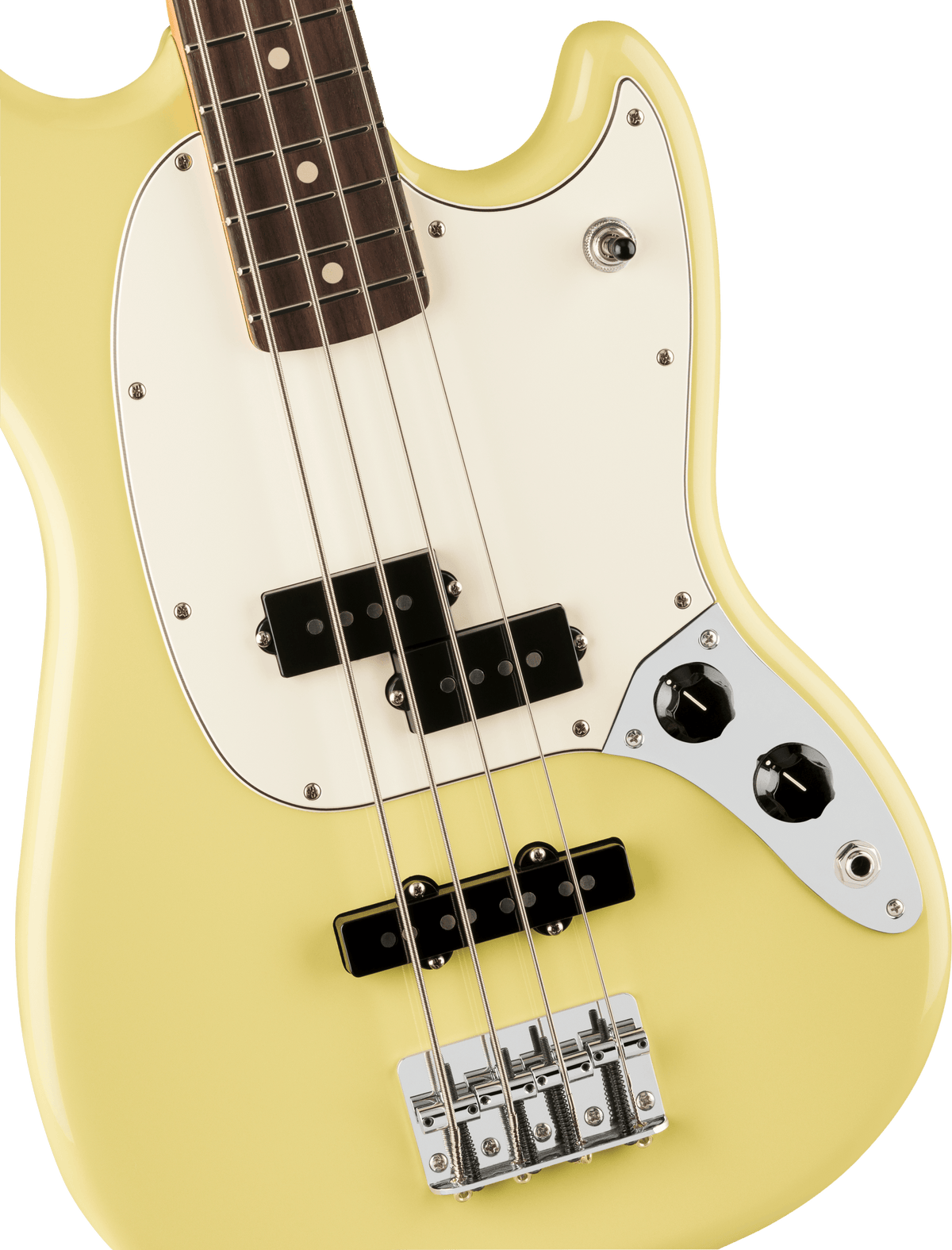 Fender Player II Mustang Bass PJ, fingerboard detail