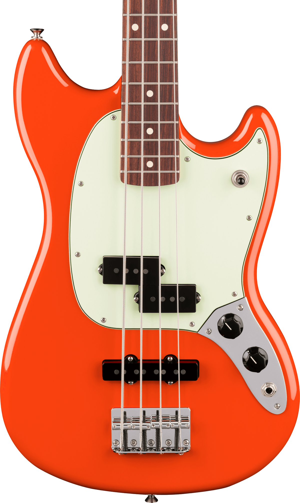 Fender Player II Mustang Bass PJ, fingerboard detail