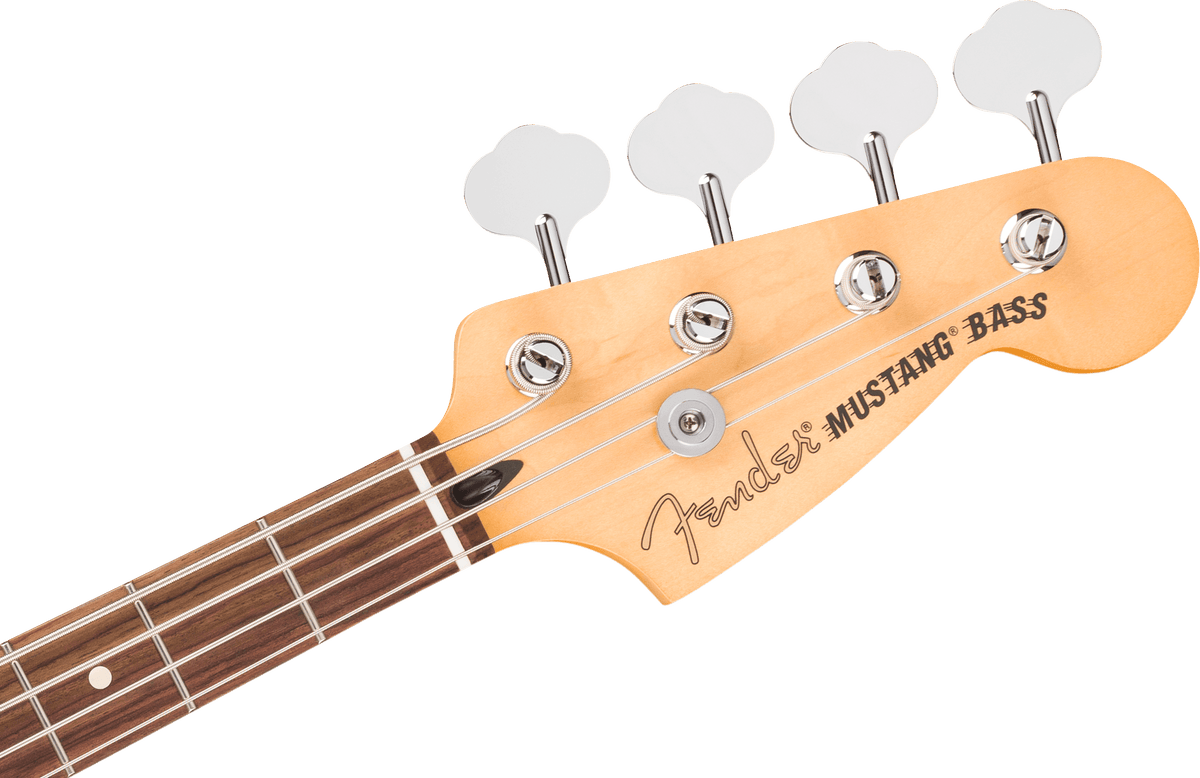Fender Player II Mustang Bass PJ, headstock, front