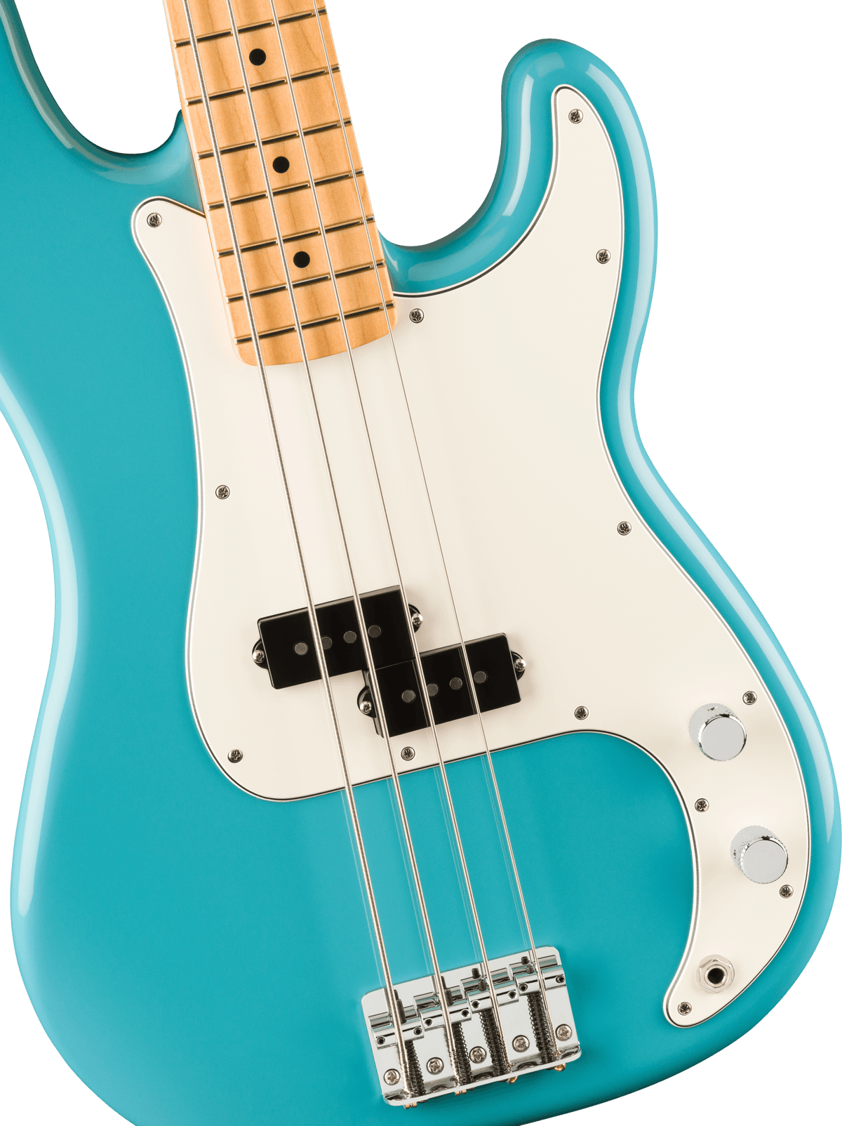 Fender Player II Precision Bass, fingerboard detail