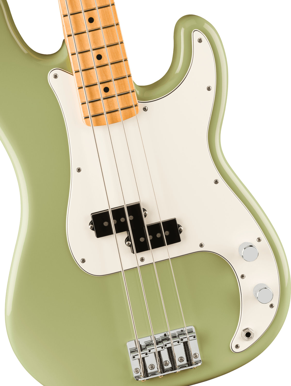 Fender Player II Precision Bass, fingerboard detail