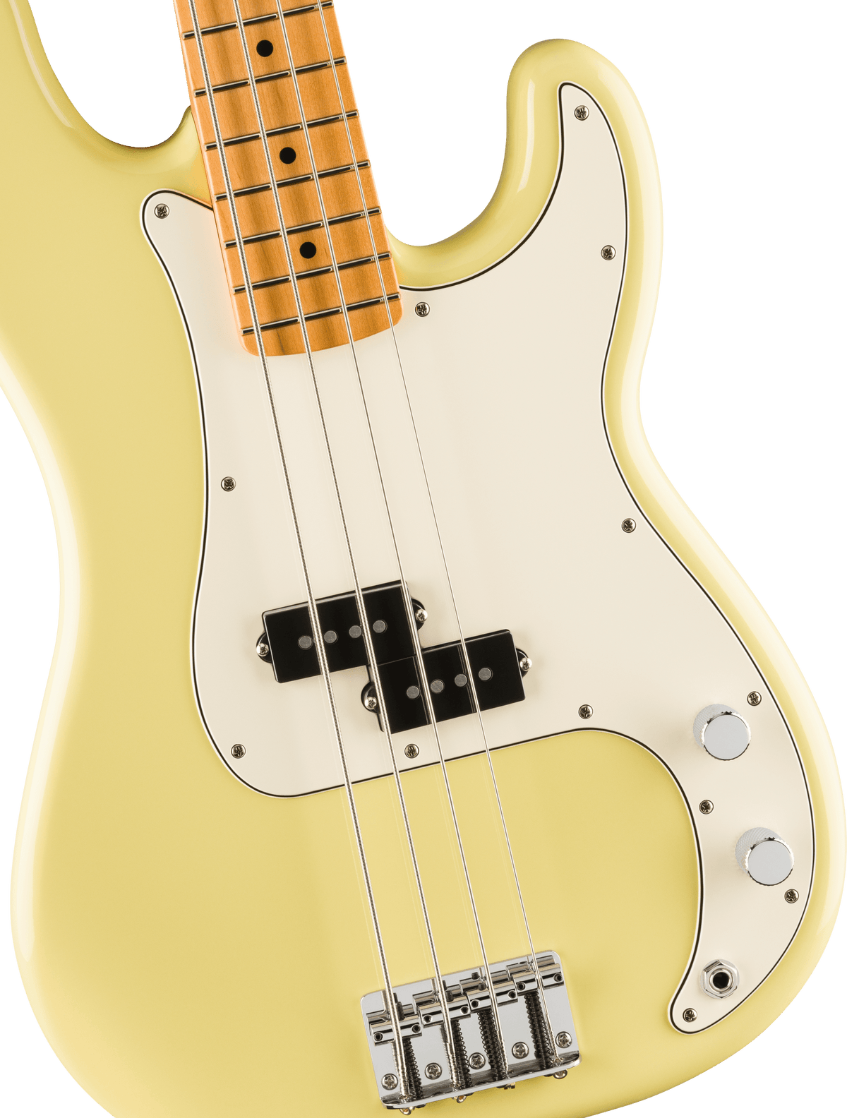 Fender Player II Precision Bass, fingerboard detail