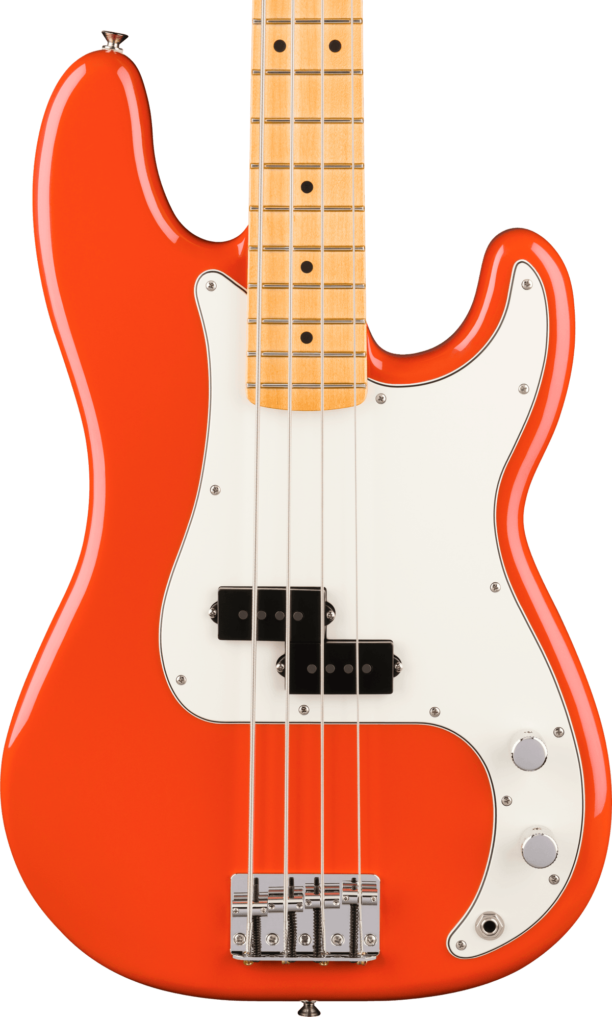 Fender Player II Precision Bass, fingerboard detail