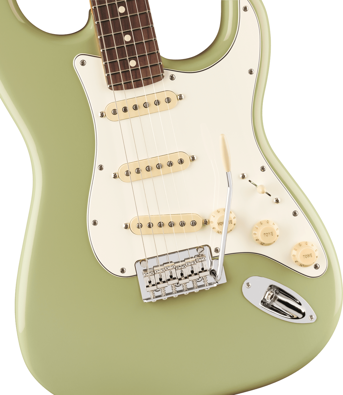 Fender Player II Stratocaster, fingerboard detail