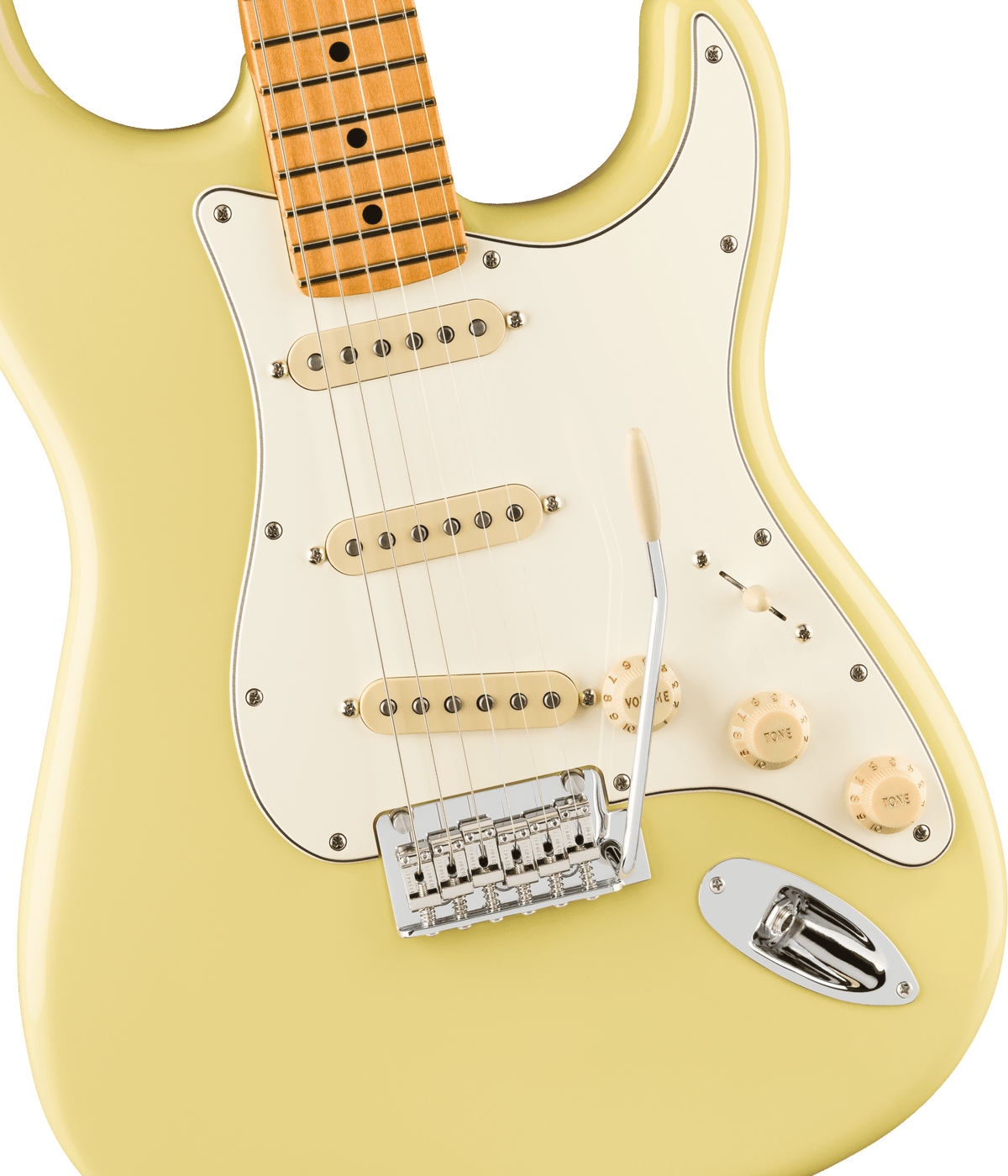 Fender Player II Stratocaster, fingerboard detail