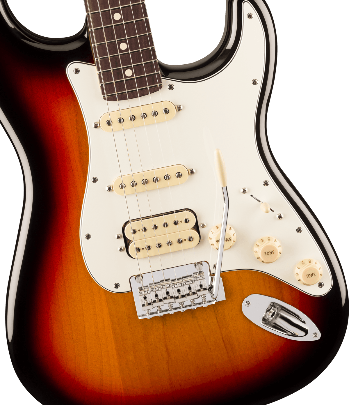 Fender Player II Stratocaster HSS, fingerboard detail