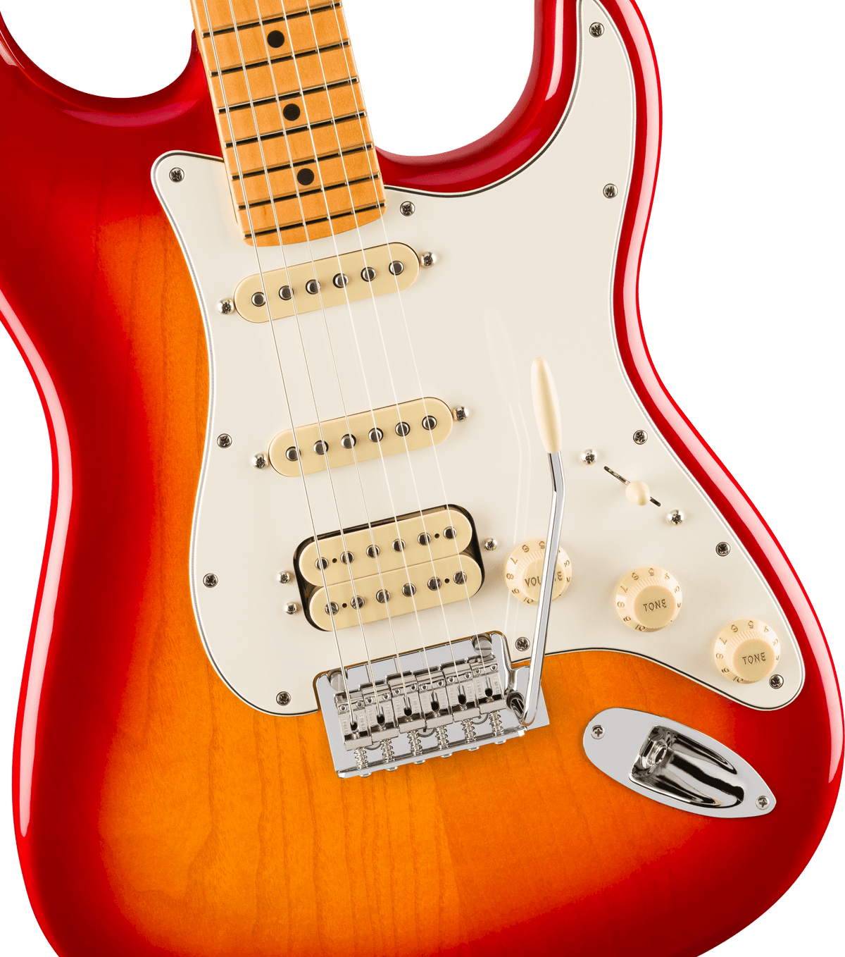 Fender Player II Stratocaster HSS, fingerboard detail