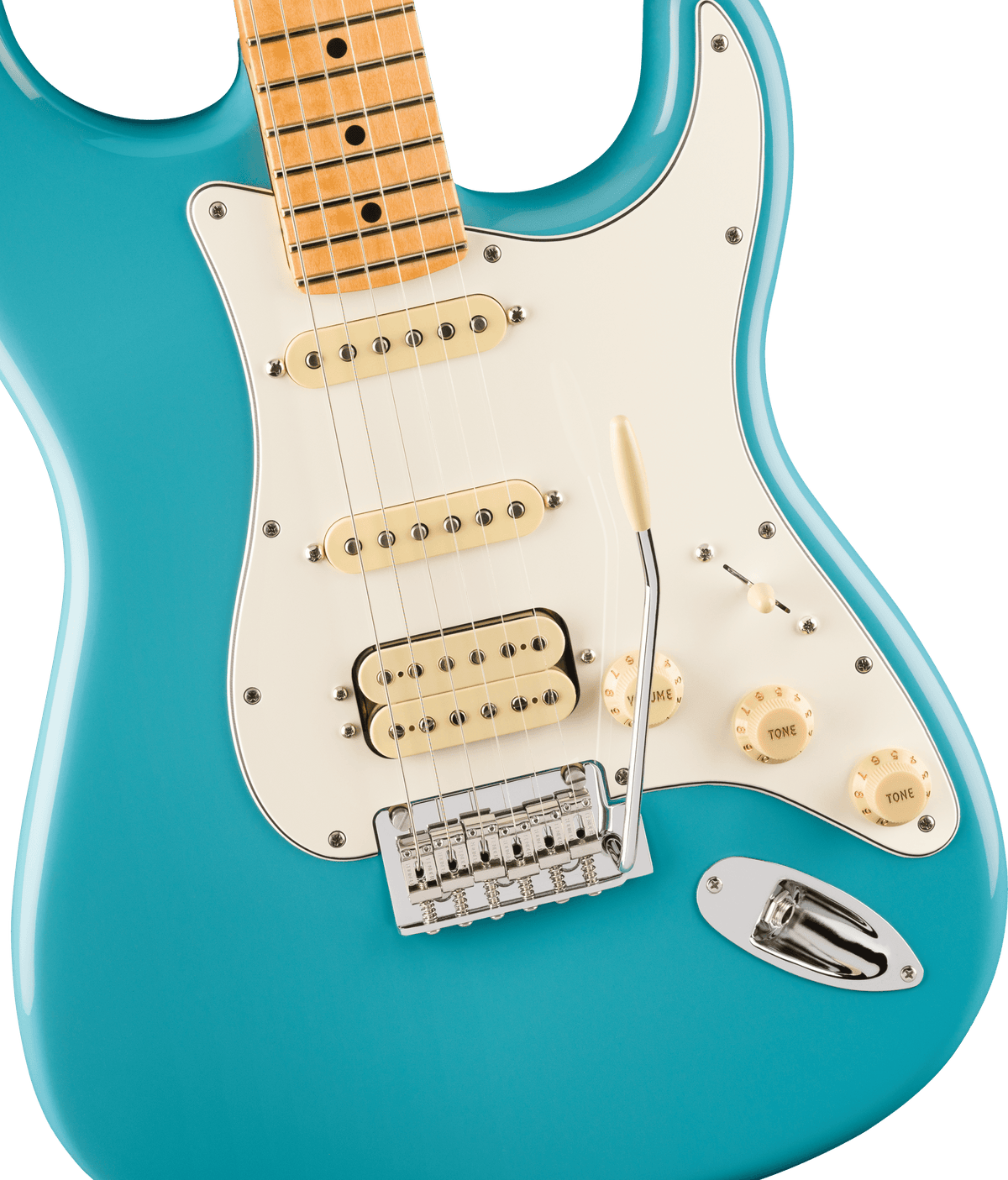 Fender Player II Stratocaster HSS, fingerboard detail