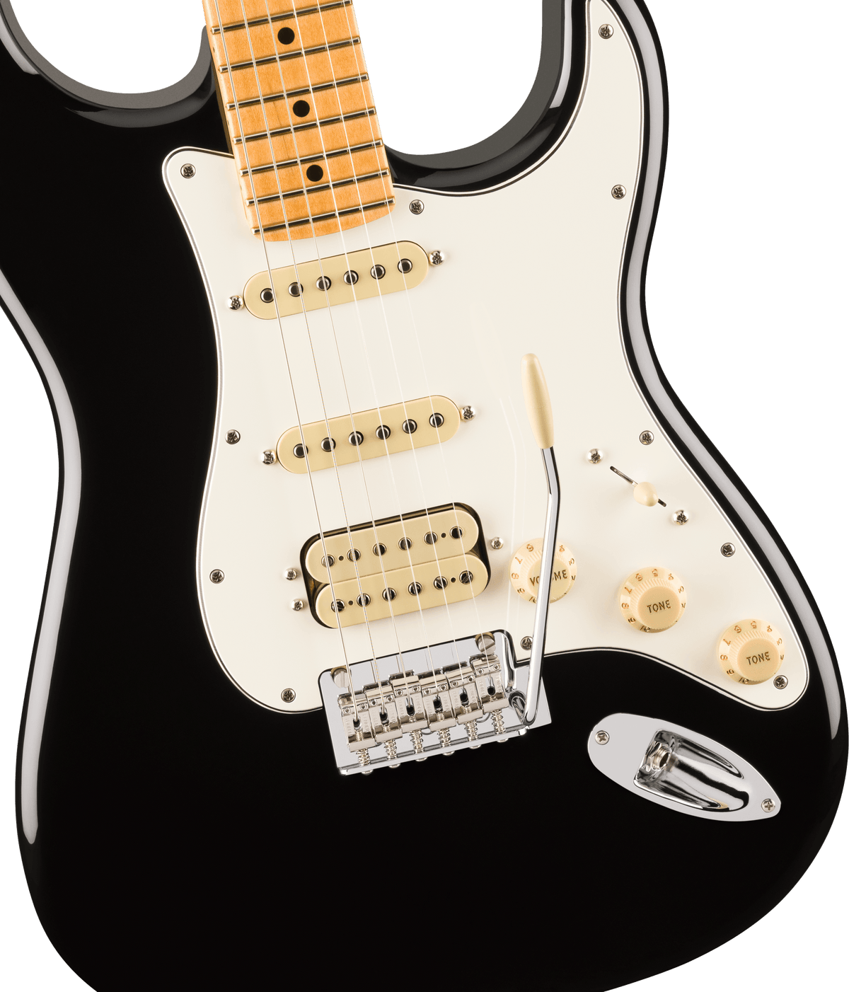 Fender Player II Stratocaster HSS, fingerboard detail