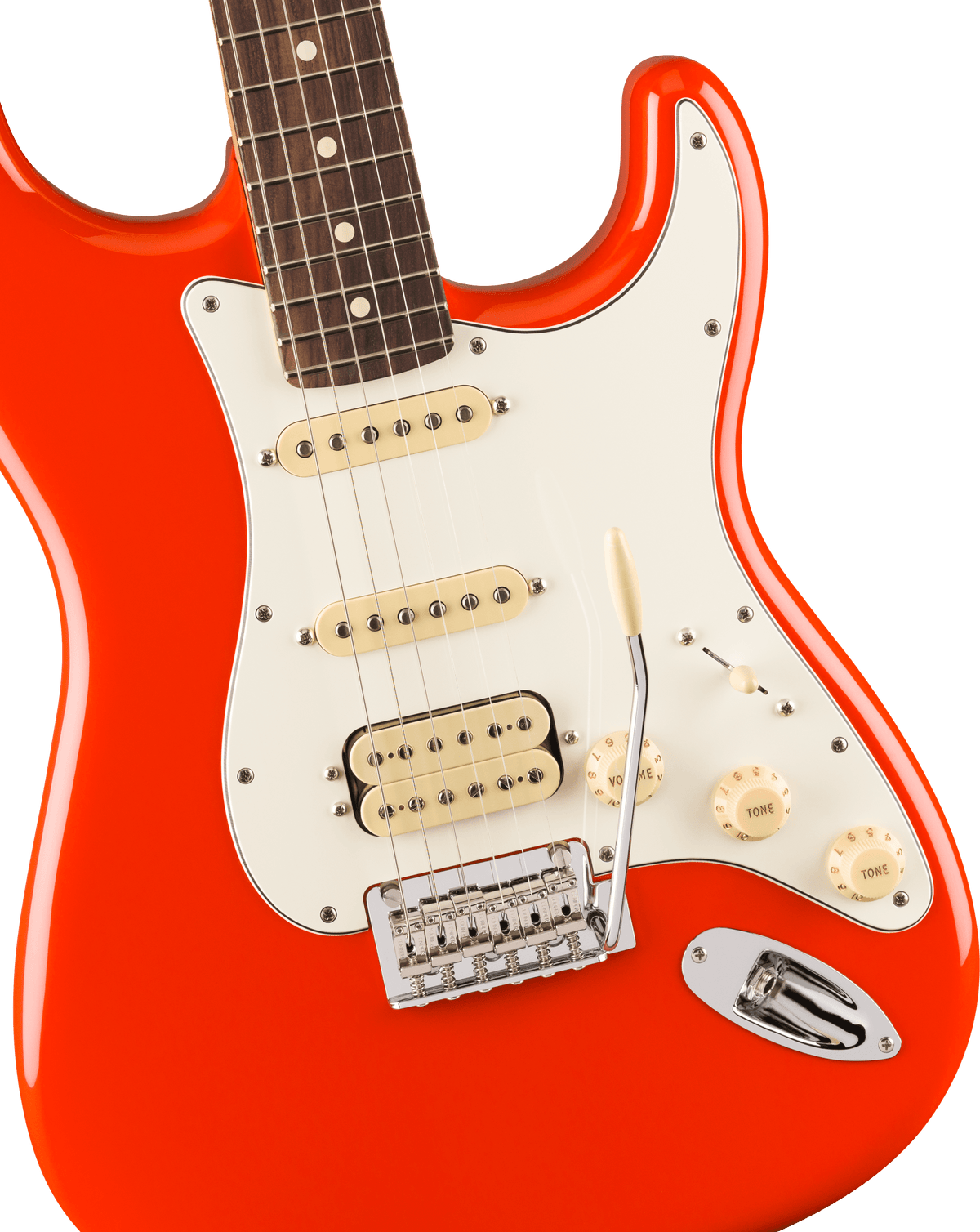 Fender Player II Stratocaster HSS, fingerboard detail