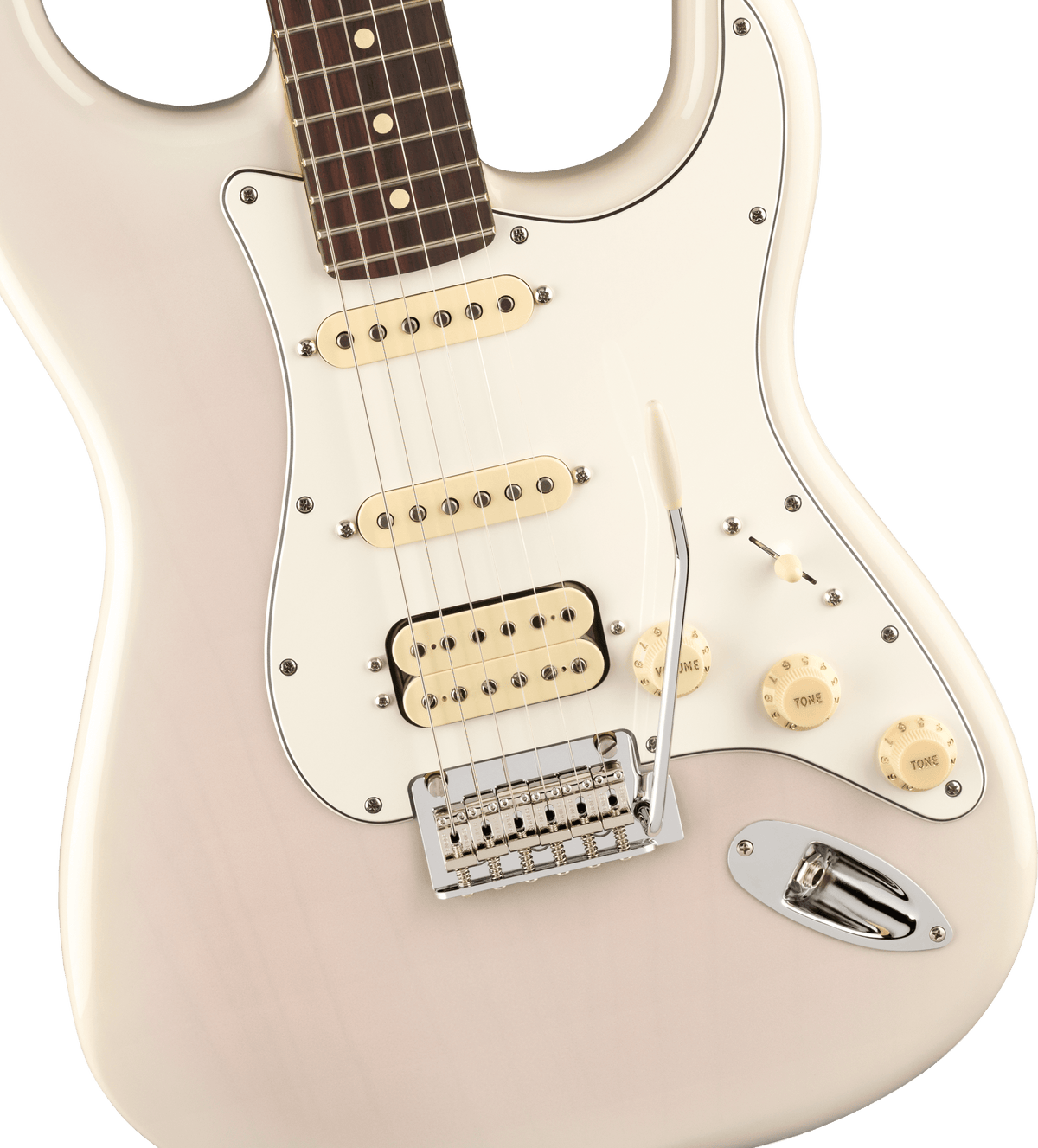 Fender Player II Stratocaster HSS, fingerboard detail