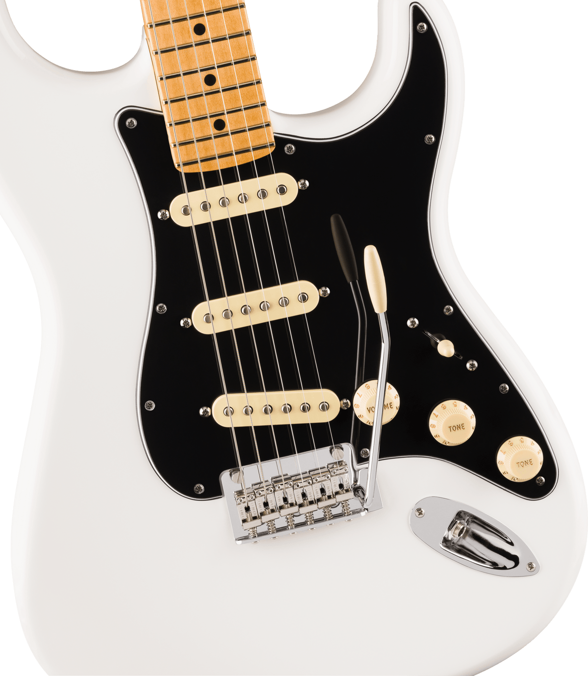 Fender Player II Stratocaster, fingerboard detail
