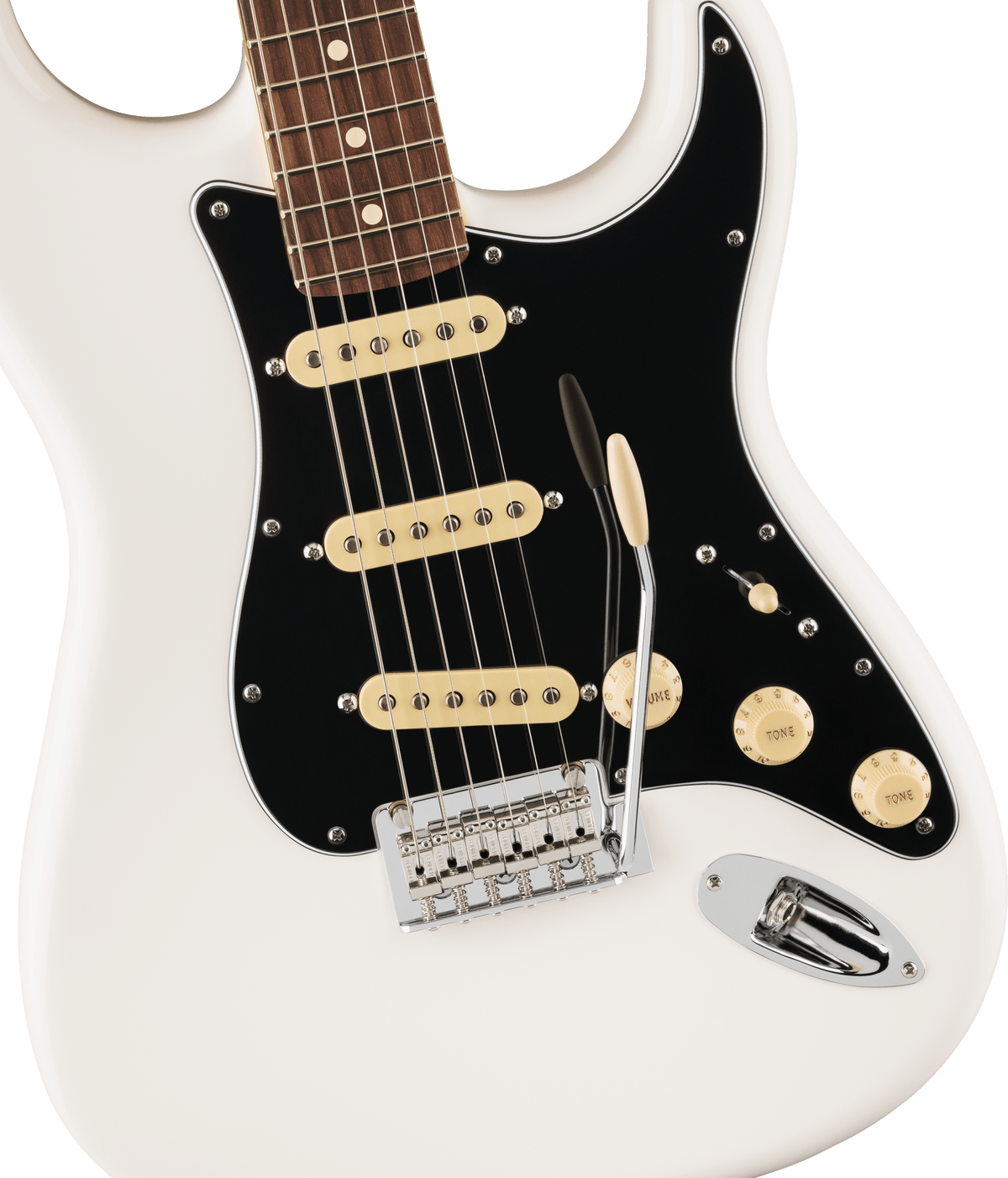 Fender Player II Stratocaster, fingerboard detail