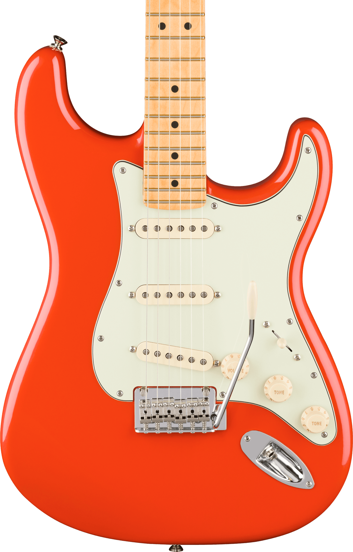 Fender Player II Stratocaster, fingerboard detail