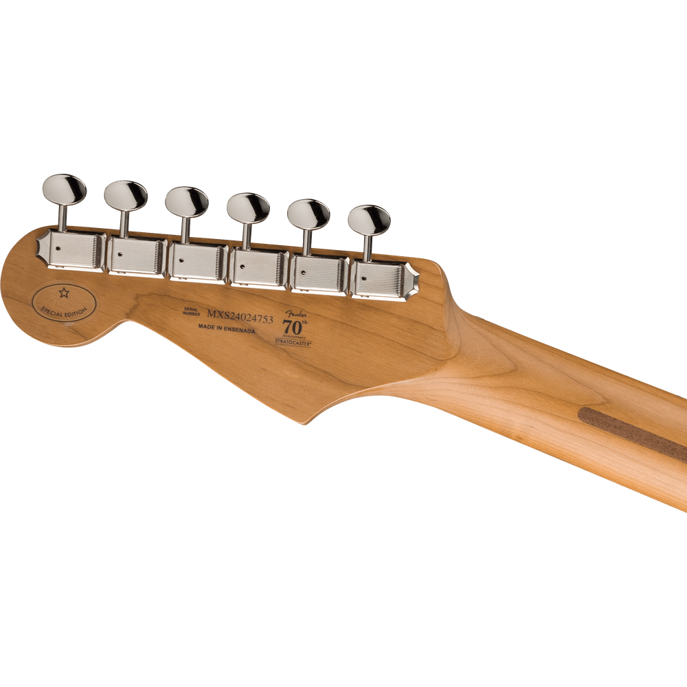 Fender Player II Stratocaster Sonic Blue Roasted Maple Alder headstock back