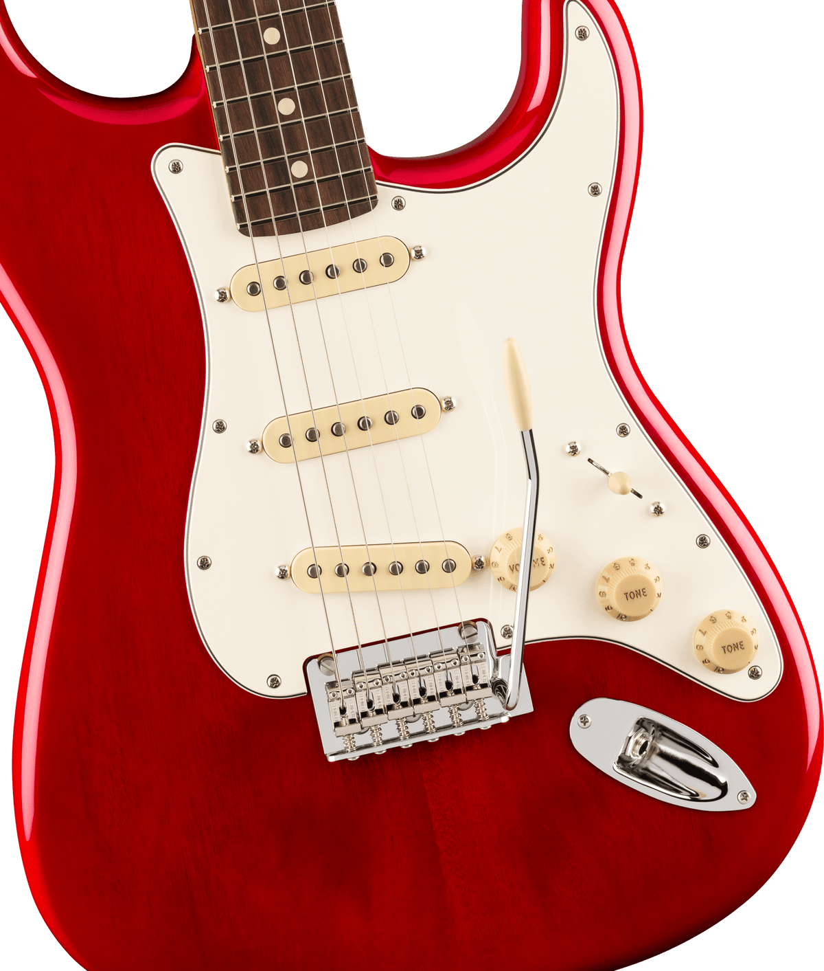 Fender Player II Stratocaster, fingerboard detail