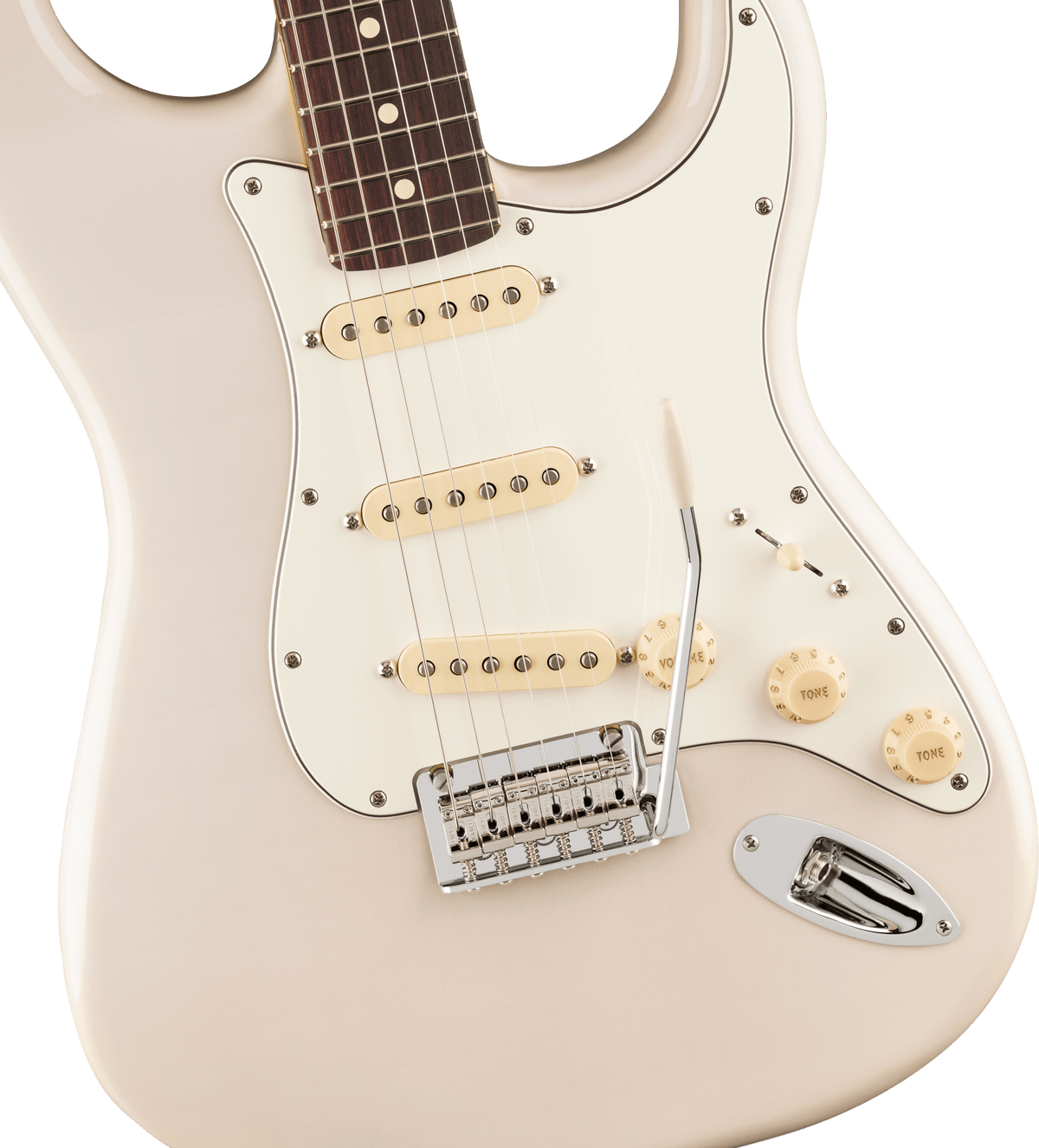 Fender Player II Stratocaster, fingerboard detail