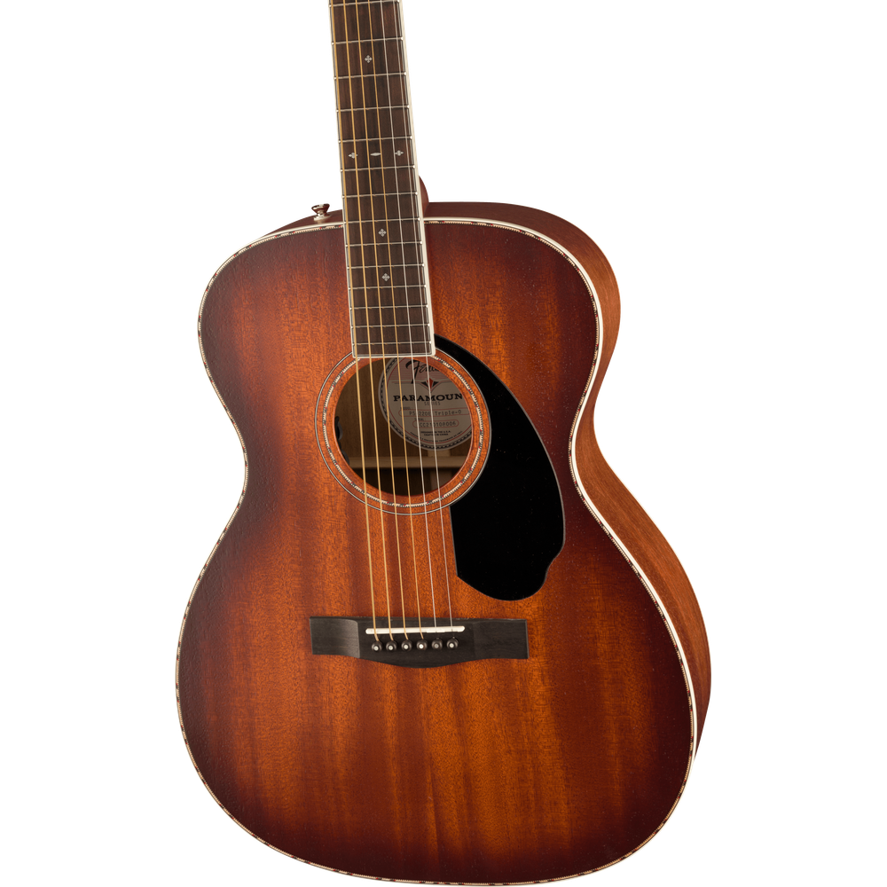 Fender PO-220E Orchestra Aged Cognac Burst Ovangkol Solid Mahogany body