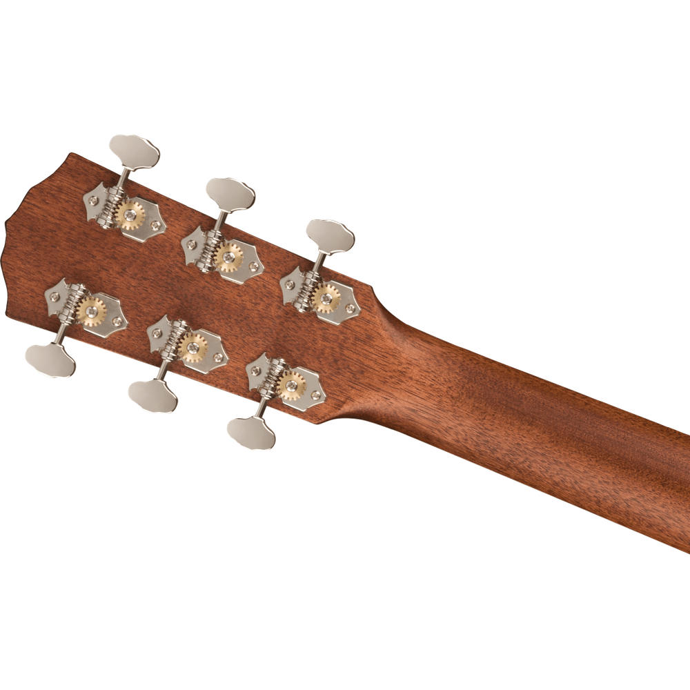 Fender PO-220E Orchestra Aged Cognac Burst Ovangkol Solid Mahogany headstock back