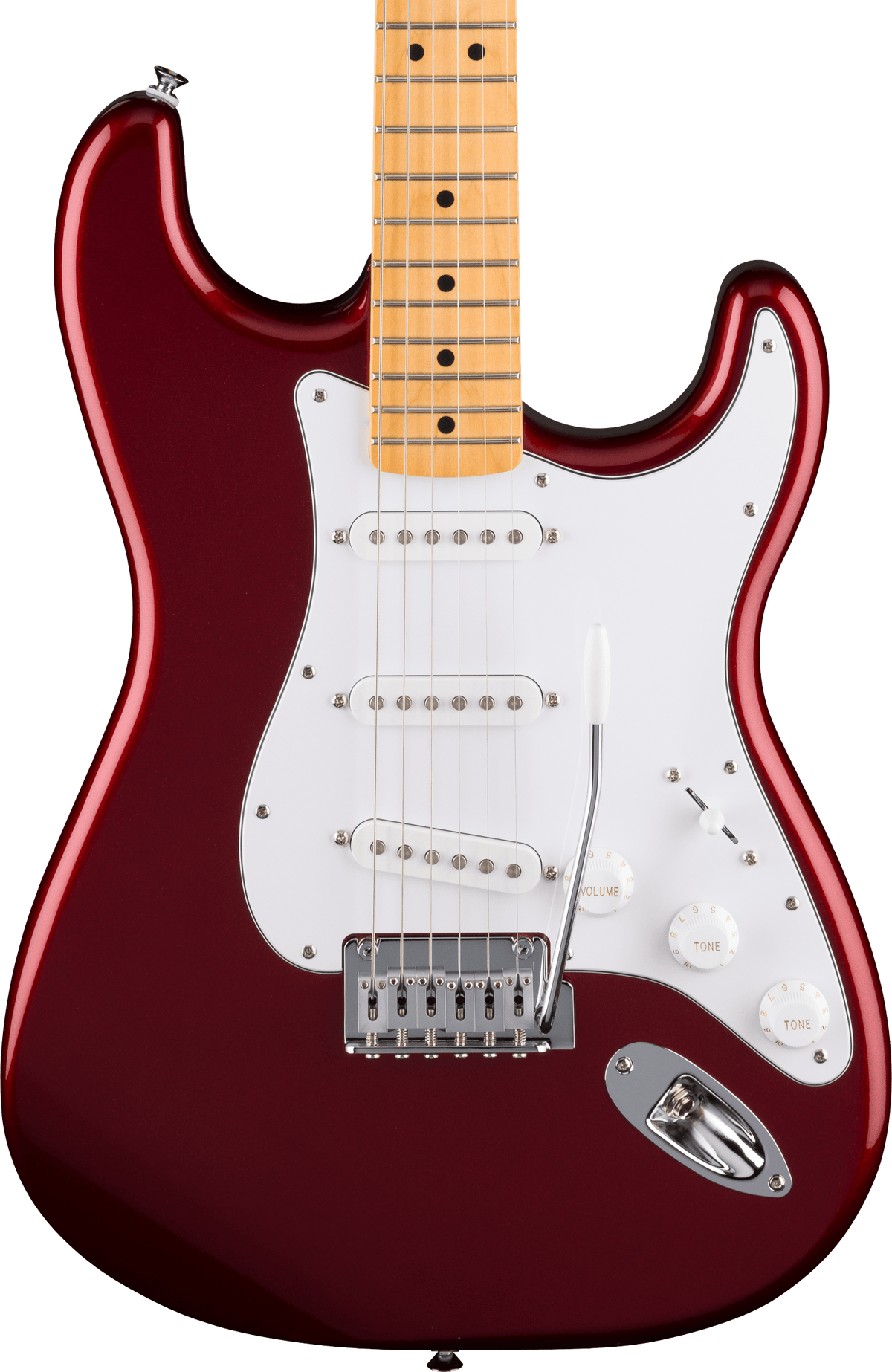 Fender Standard Stratocaster, fingerboard detail