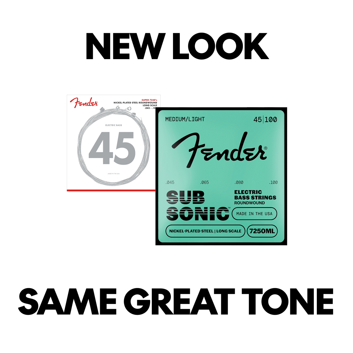Fender SubSonic 7250 Nickel-Plated Steel Bass Strings