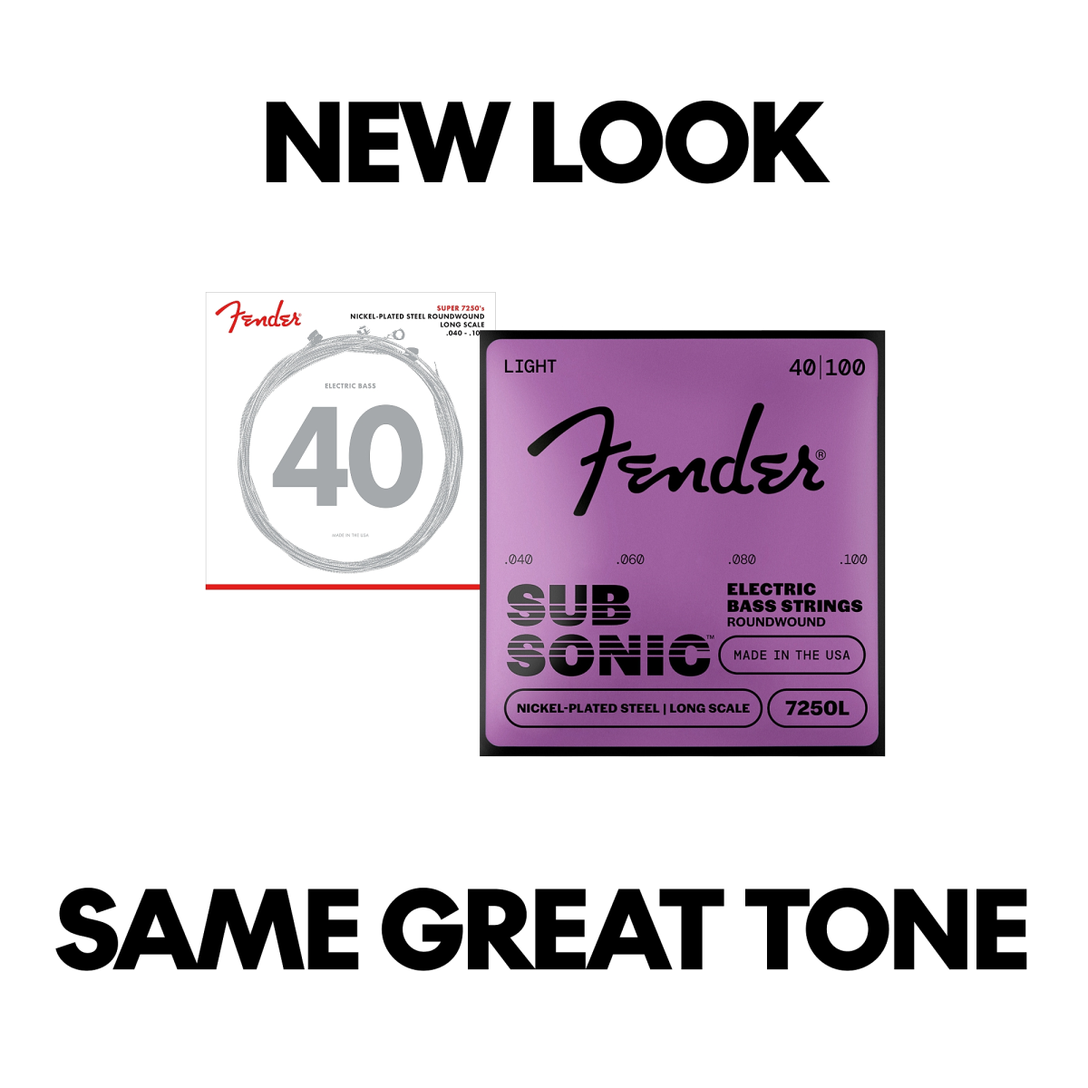 Fender SubSonic 7250 Nickel-Plated Steel Bass Strings, detail