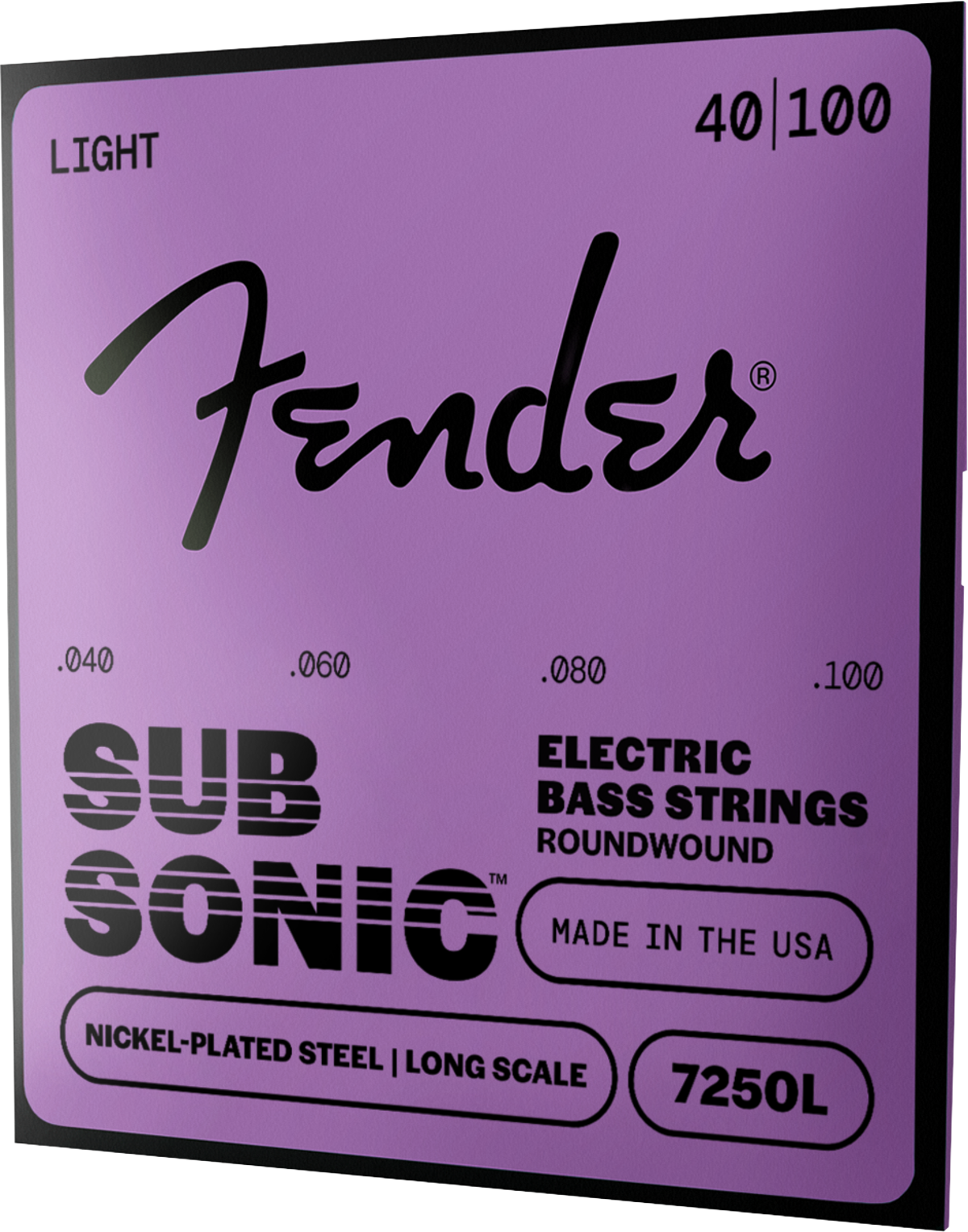 Fender SubSonic 7250 Nickel-Plated Steel Bass Strings, detail