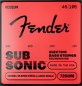 Fender SubSonic 7250 Nickel-Plated Steel Bass Strings, front view