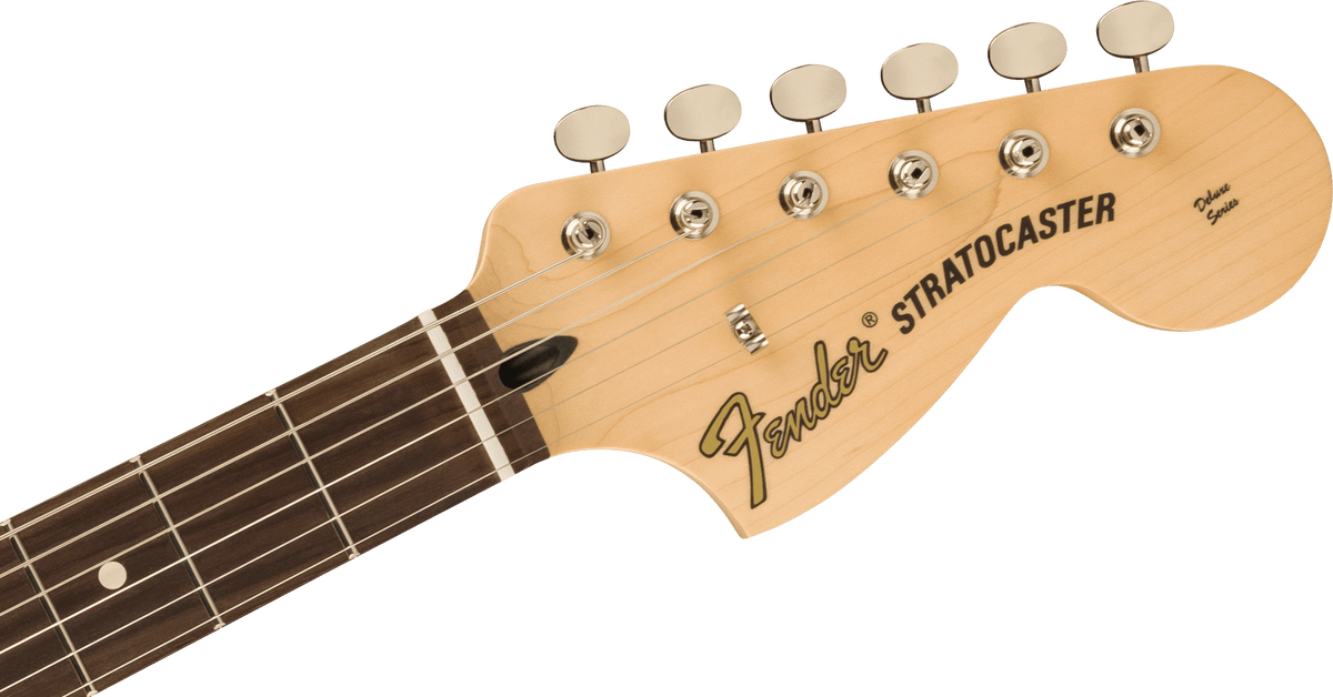 Fender Tom DeLonge Stratocaster, headstock, front