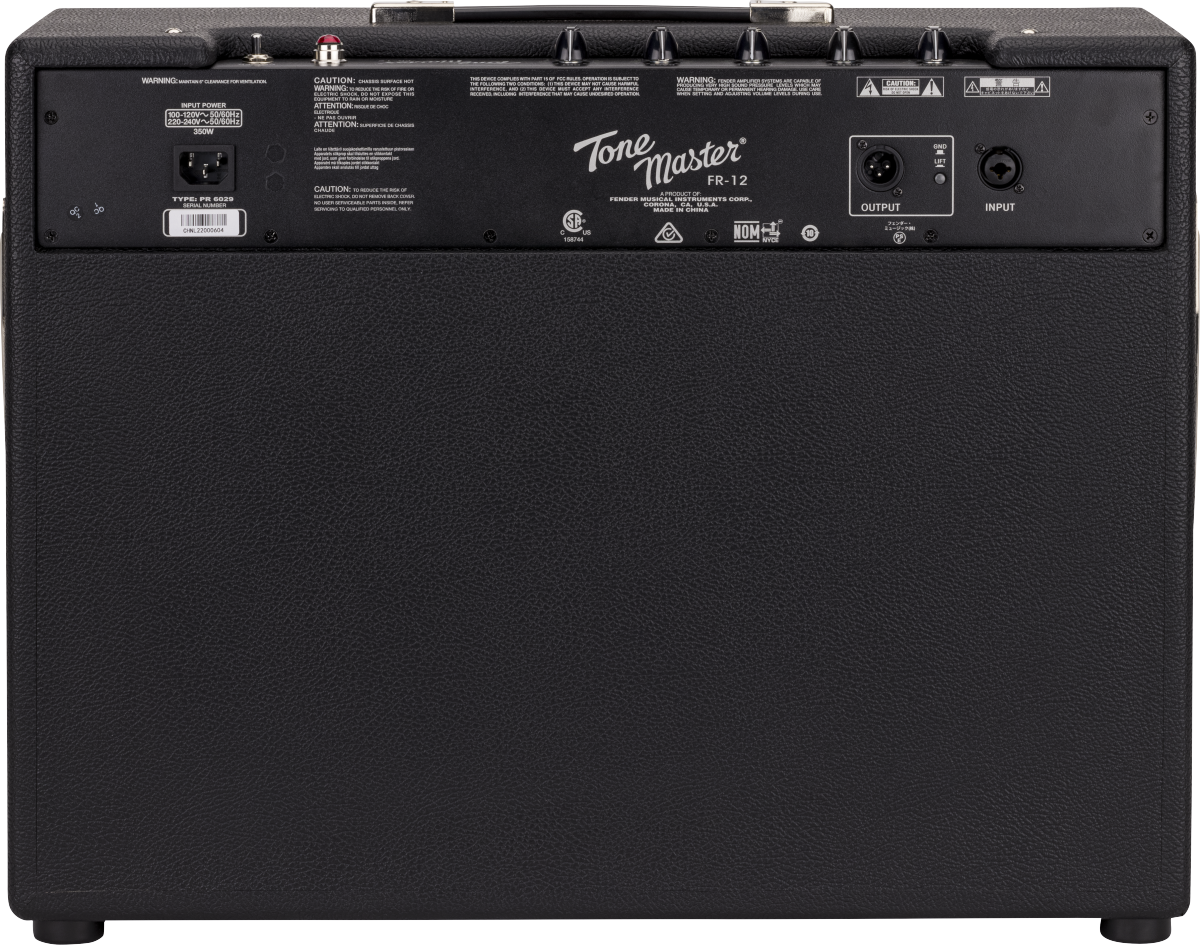 Fender Tone Master FR-12, back view