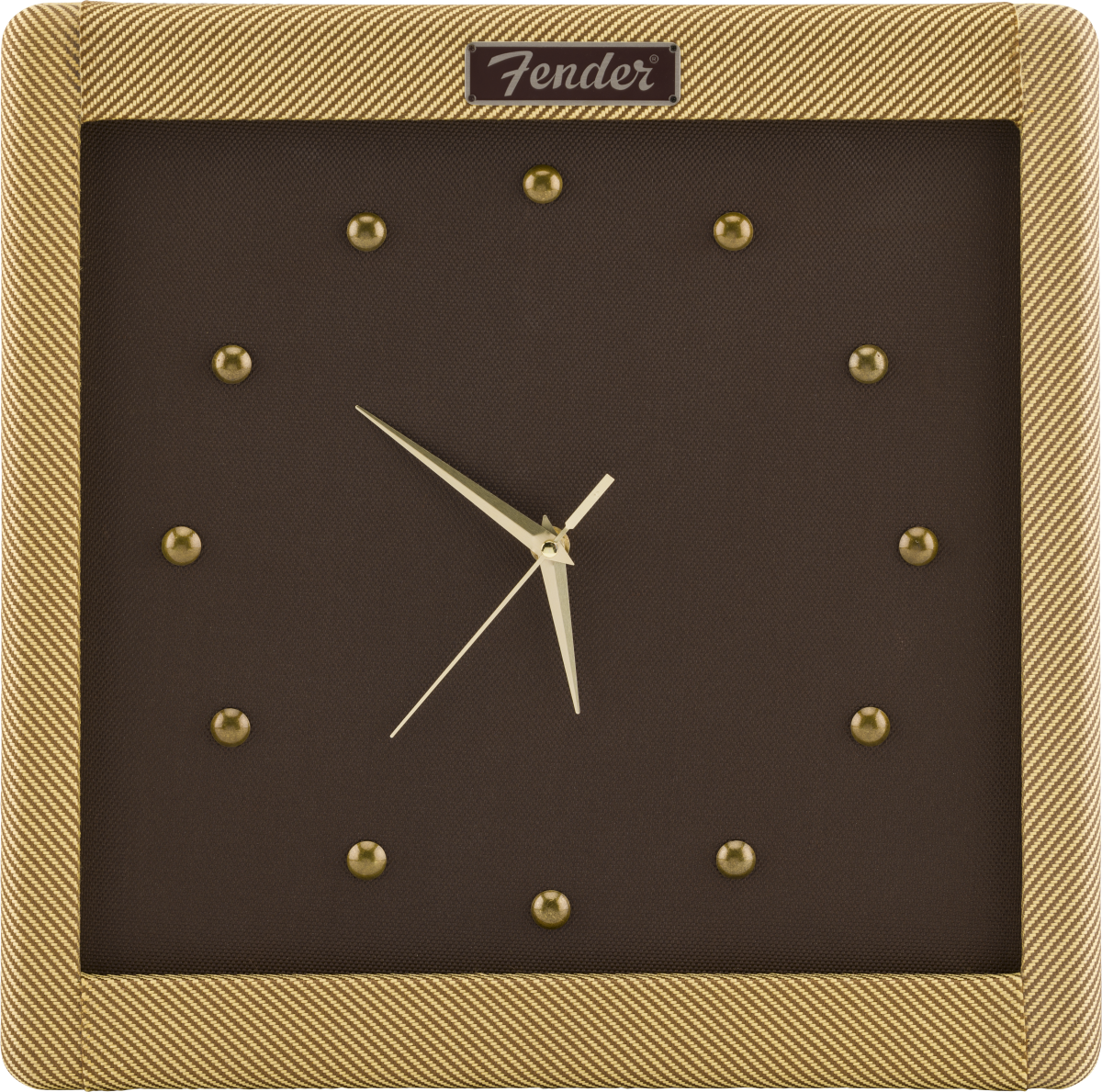 Fender Tweed Wall Clock, front view