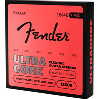 Fender UltraCore 1250 Nickel-Plated Steel Guitar Strings (3-Pack)
