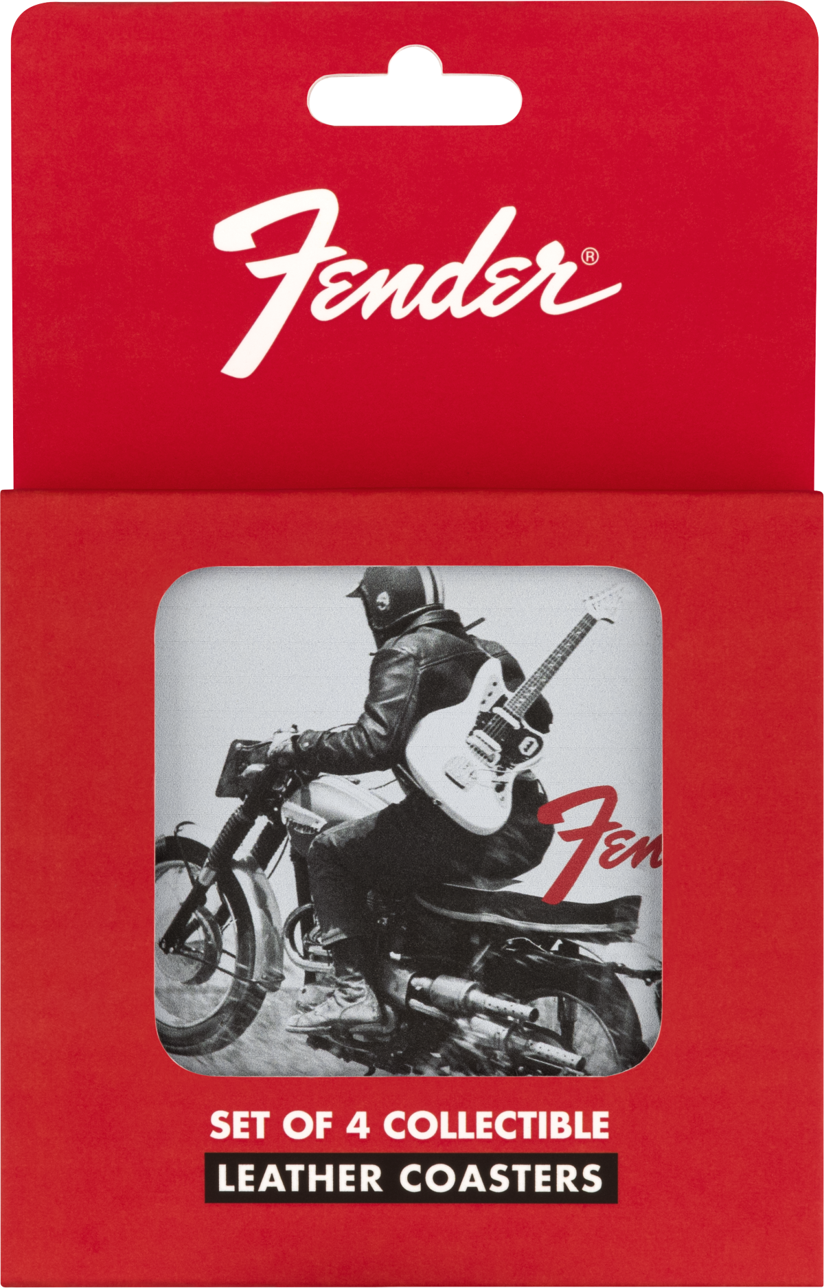 Fender Vintage Ads 4-Pk Coaster Set, front view
