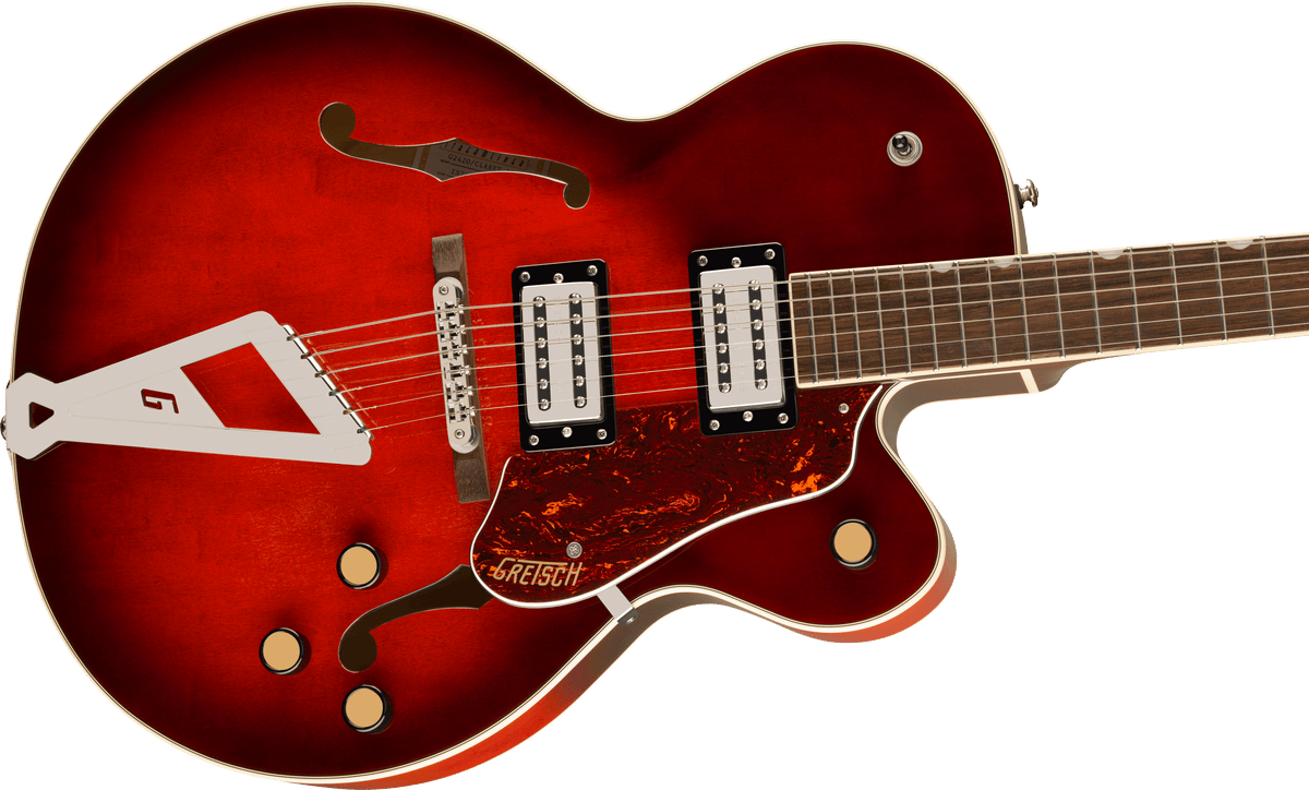 Gretsch G2420 Streamliner Hollow Body with Chromatic II Tailpiece, body detail