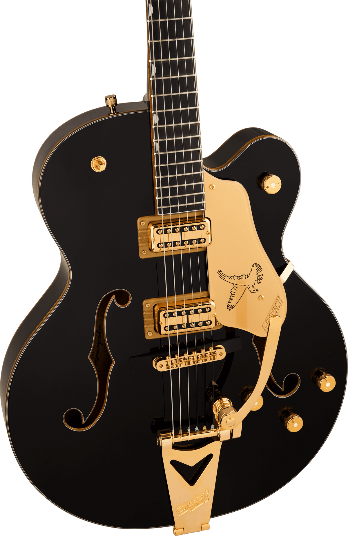 Gretsch Synchromatic Falcon Hollow Body Single-Cut with Bigsby, fingerboard detail