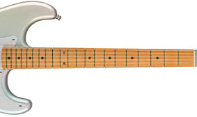 ONE-PIECE MAPLE NECK WITH 9.5” RADIUS FINGERBOARD